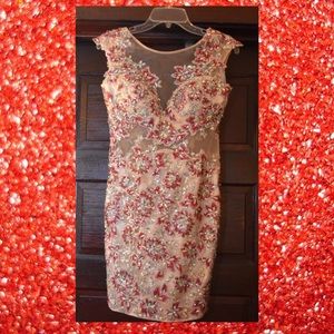 Tony Bowls cap sleeve mini dress